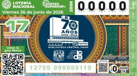 Sorteo de la Lotería Nacional rinde homenaje a la Biblioteca Central de la UNAM